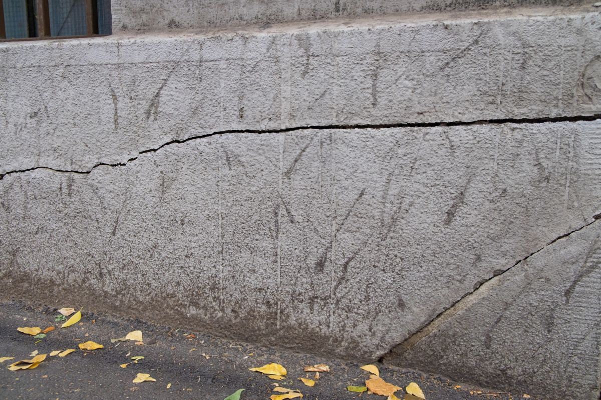 Repaired Cracks and Wall Stabilization